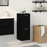 Bathroom Cabinet Black Oak 30 x 30 x 80 cm Engineered Wood 862531
