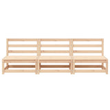 Garden Sofas Armless 3 pcs 70x70x67 cm Solid Wood Pine 837928