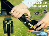 Teen Scooter Foldable Black PP PU Metal Adjustable 88-103cm Rear Brake ABS 20cm 87521517