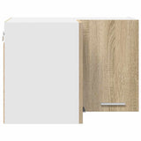 Hanging Cabinet Sonoma Oak and White 57 x 57 x 40 cm 884188