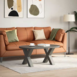 Coffee Table Legs X-Shaped 2 pcs Anthracite 50x cm Steel 4012958