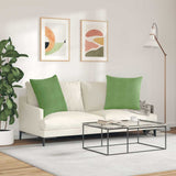 Sofa Pillows 2 pcs Light green 80 x 80 cm Corduroy Fabric 42014060