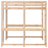 Loft Bed with Desk and Ladder 160x200 cm Solid Wood Pine 3284233