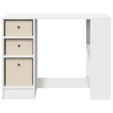 Desk with Drawer White 100 x 40 x 75 cm Engineered Wood 8000452