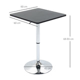 Modern Height Adjustable Counter Bar Table with 360&deg Swivel Tabletop and Electroplating Metal T3398P342992
