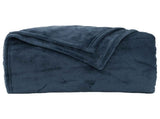 Throw Blankets 6 pcs Navy Blue 220 x 240 cm Fleece 42016807