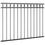 Fence Panel ASSEN Steel 1.7x1.2 m Black 146318