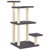 Cat Scratching Posts with Platforms Dark Grey 98.5 cm 172108