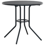 Stackable Garden Chair Set 3 pcs Anthracite Powder-coated Steel 3283768