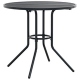 Patio Table Round Anthracite 80x72.5 cm Powder-coated Steel 4009263