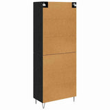 Highboard Black Oak 69.5 x 34 x 180 cm Engineered Wood 3416076