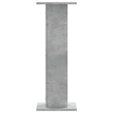 Speaker Stands 2 pcs Concrete Grey 30x30x80 cm Engineered Wood 852666