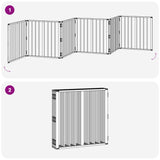 Dog Gate 6 pcs Black 60 x 60 cm Galvanised Steel 892021