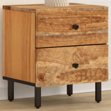 Bedside Cabinet 40x33x46 cm Solid Wood Acacia 356853