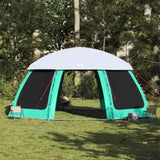 ZNTS Pool Tent with Removable Fly & Mesh Walls Sea Green 612x612 cm 4100638