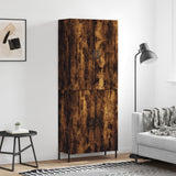 Highboard Smoked Oak 69.5x34x180 cm Engineered Wood 3195688