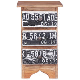 Bedside Cabinet 30x30x51 cm Solid Mahogany Wood 283921