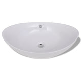 Luxury Ceramic Basin Oval with Overflow 59 x 38,5 cm 140679