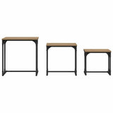 Nesting Coffee Table 3 pcs Artisan oak Engineered wood 883532