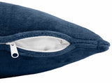Cushion Cover 12 pcs HEERLEN Navy Blue 40 x 80 cm Flannel 910179