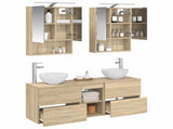 Bathroom Cabinet Set 5 pcs Sonoma Oak 50 x 14.5 x 70 cm 3406681