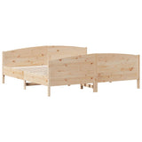 Bed Frame without Mattress 180x200 cm Super King Solid Wood Pine 3216164