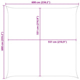 Sun Shade Sail Blue and White 6 x 6 m 100% Polyester Oxford 42030989