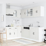 11 Piece Kitchen Cabinet Set "Kalmar" White Engineered Wood 3314881