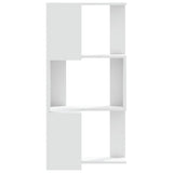 Corner Bookcase 3-Tier White 50x50x102 cm Engineered Wood 852591