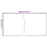Balcony Screen Anthracite 1000x80 cm Poly Rattan 156247