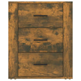 Bedside Cabinet Smoked Oak 50x36x60 cm Engineered Wood 816717