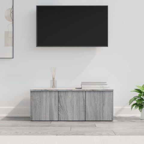 ZNTS TV Cabinet Grey Sonoma 80x34x30 cm Engineered Wood 815499