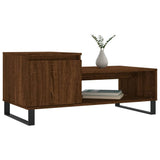 Coffee Table Brown Oak 100x50x45 cm Engineered Wood 830843