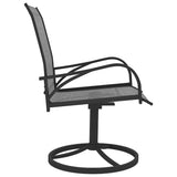 Dining Set Anthracite Grey Textilene and Powder-Coated Steel 3060282
