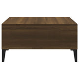 Coffee Table Brown Oak 60x60x30 cm Engineered Wood 813169