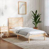 Bed Frame without Mattress 75x190 cm Small Single Solid Wood 3104763