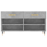 Shoe Bench Concrete Grey 102x35x55 cm Engineered Wood 829720