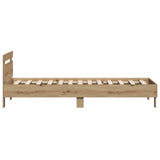 Bed Frame with Headboard Artisan Oak 80 x 200 cm 8009025
