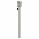Outdoor Floor Lamp with Outlet Silver 110cm Stainless Steel 4006375
