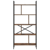 Bookshelf Smoked Oak 75 x 30 x 156 cm Engineered Wood 883960