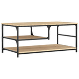 Coffee Table Sonoma Oak 90x49x40 cm Engineered Wood 835310