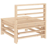 Garden Middle Sofas 2 pcs Solid Wood Pine 825639