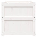 Garden Planter White 60x60x60 cm Solid Wood Pine 837426