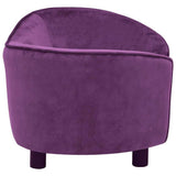 Dog Sofa Burgundy 69x49x40 cm Plush 171024