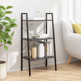3-Tier Standing Shelf Black 56x35x108 cm 336363