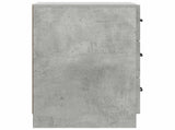 Bedside Cabinet Concrete Grey 43 x 41 x 63.5 cm Engineered Wood 895708