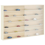 Wall Display Case with Shelf Beige 80 x 8.5 x 54 cm Plywood 42015628