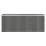 Garden Shed Light Grey 192x523x223 cm Galvanised Steel 3147442