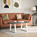 Coffee Table Legs V-Shape 2 pcs White 70x cm Steel 4012557