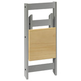 Dining Chairs Foldable 4 pcs Corona Grey Solid Wood Pine 4013438